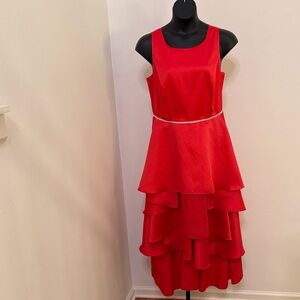 Bright Red Sleeveless Dress